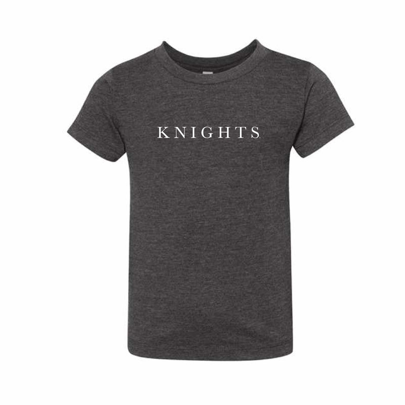 The Knights Serif | Toddler Dark Grey Heather Tee