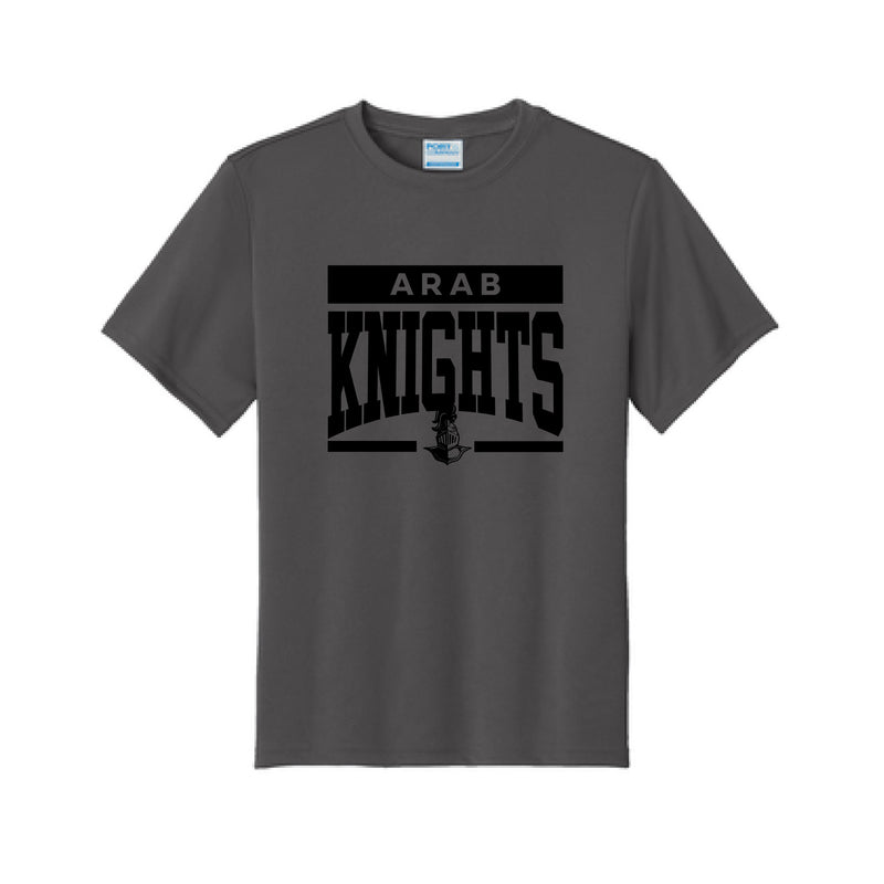 The Knights Stripes | Charcoal Youth Performance Tee