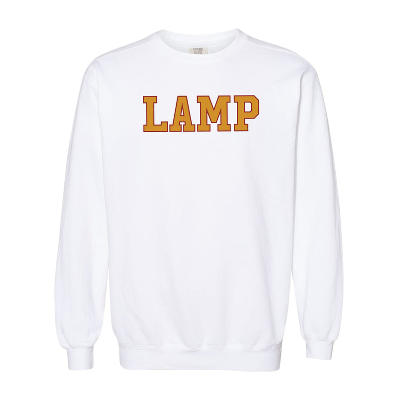 The Lamp Block | White Sweatshirt