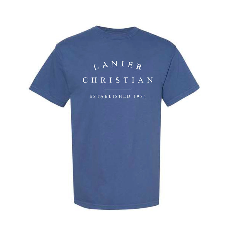 The Lanier Christian EST | China Blue Tee