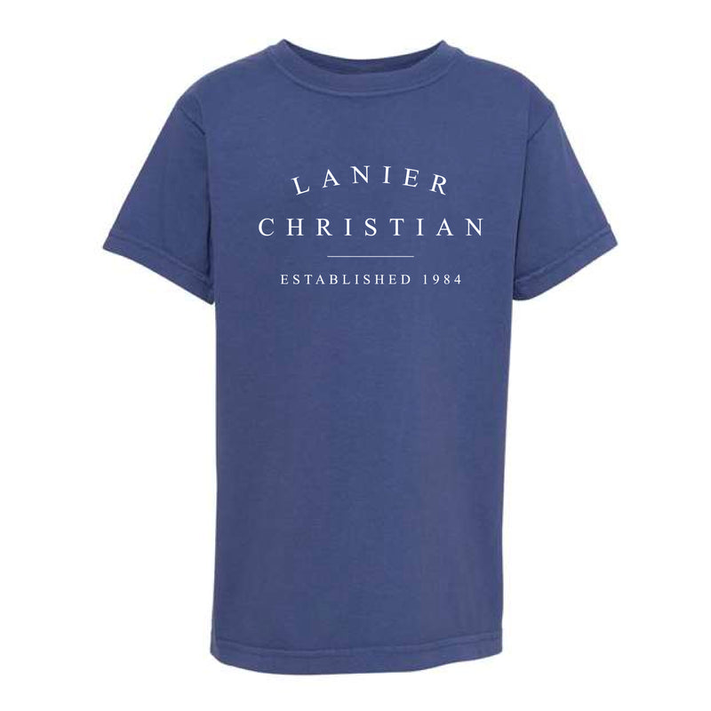 The Lanier Christian EST | China Blue Youth Tee