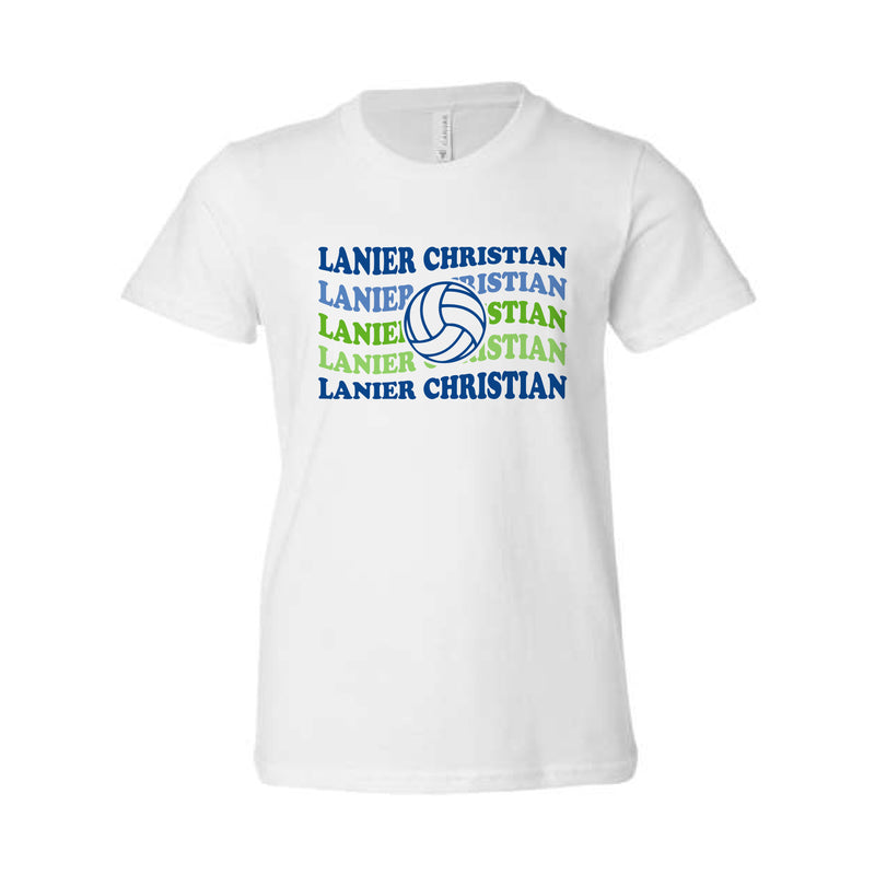 The Lanier Volleyball | White Youth Tee