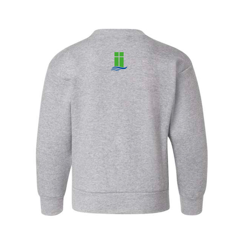 The LCA Arch | Light Steel Youth Crewneck Sweatshirt