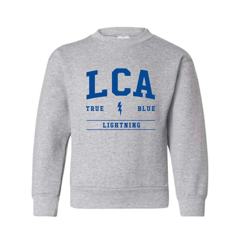 The LCA Arch | Light Steel Youth Crewneck Sweatshirt