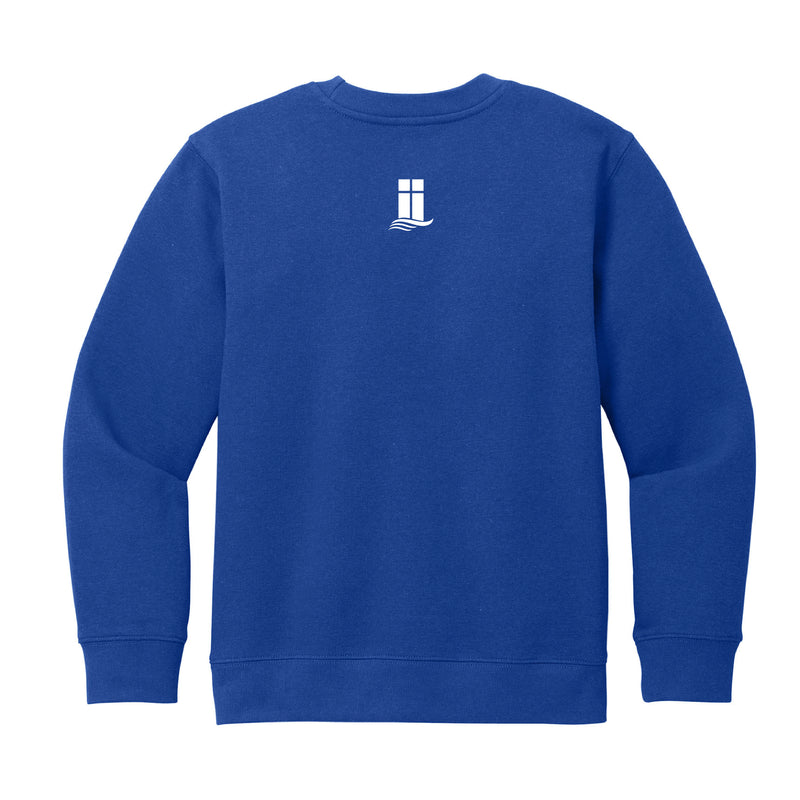 The LCA Block | Deep Royal Youth Crewneck