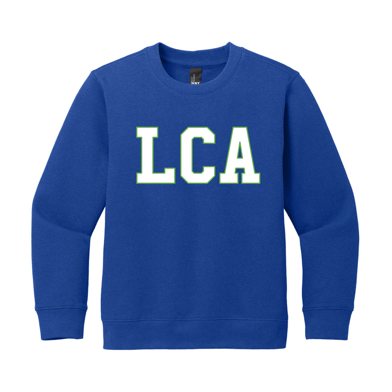 The LCA Block | Deep Royal Youth Crewneck