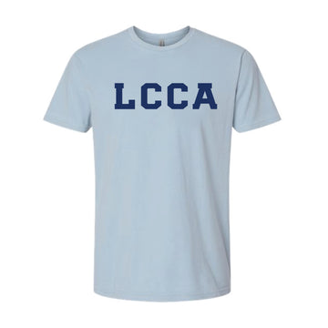 The LCCA Block | Adult Washed Stonewash Denim Tee