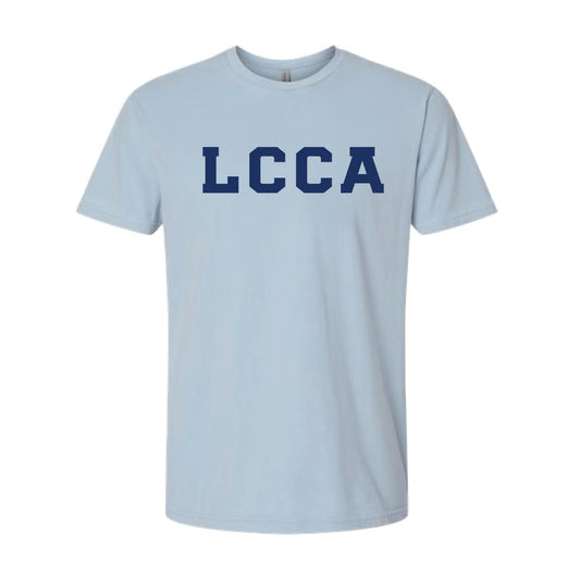 The LCCA Block | Adult Washed Stonewash Denim Tee