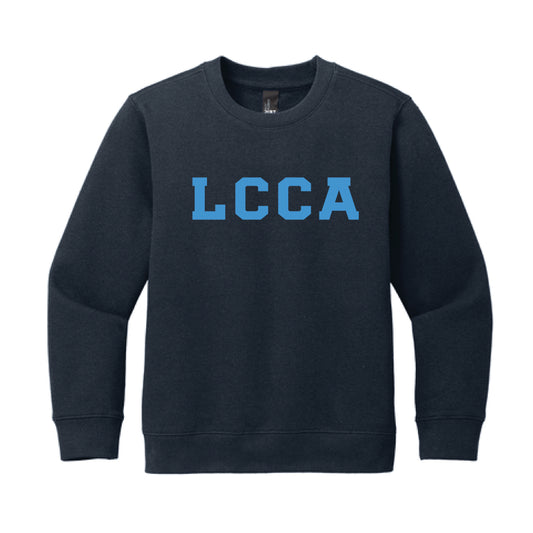 The LCCA Block | Youth New Navy Crewneck Sweatshirt