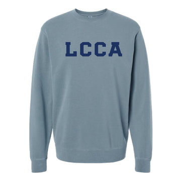 The LCCA Block | Adult Slate Blue Crewneck Sweatshirt