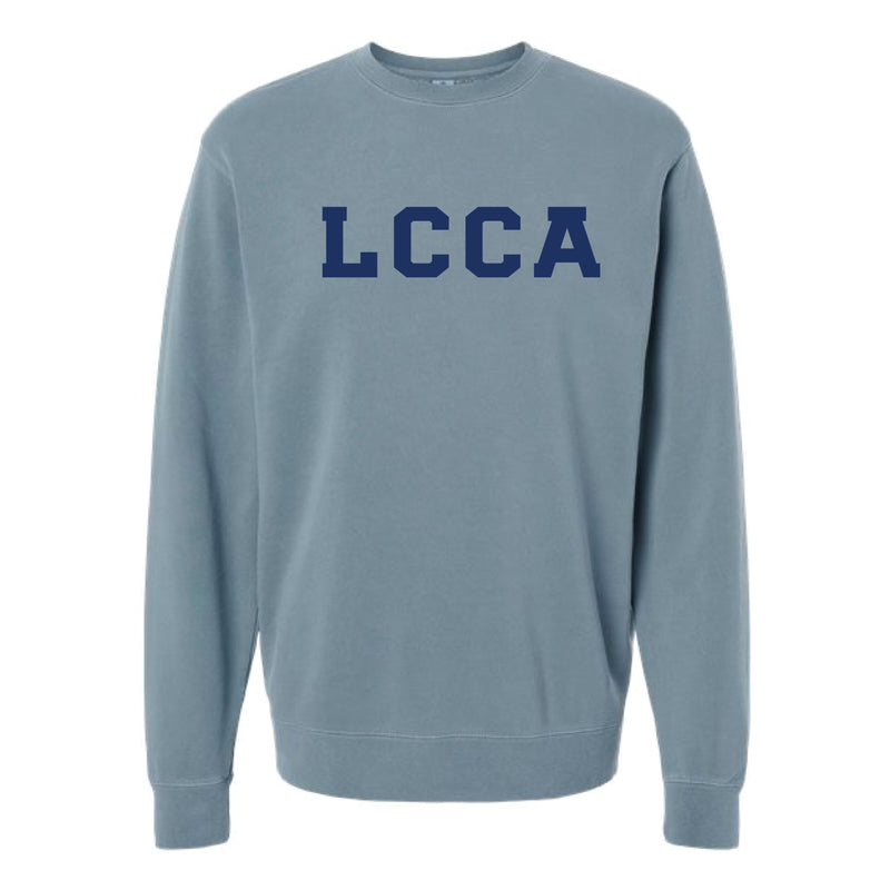 The LCCA Block | Adult Slate Blue Crewneck Sweatshirt