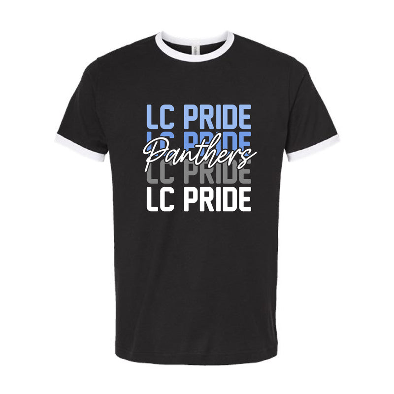 The LC Pride Repeat | Black/ White Oversized Tee