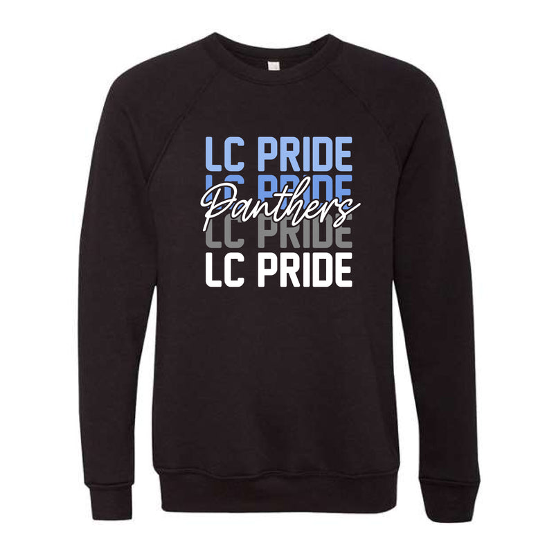 The LC Pride Repeat | Black Crewneck Sweatshirt