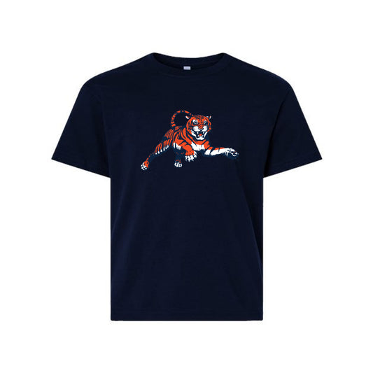 The Leaping Tiger | Youth Navy Tee