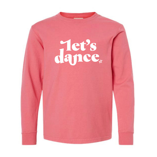 The Let's Dance | Coral Craze Youth Long Sleeve Tee
