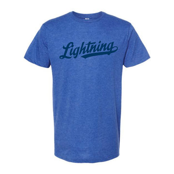 The Lightning Script | Heather Royal Oversized Tee