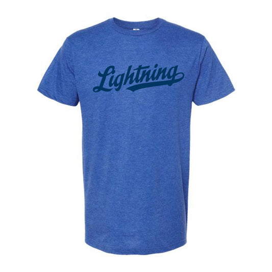 The Lightning Script | Heather Royal Oversized Tee
