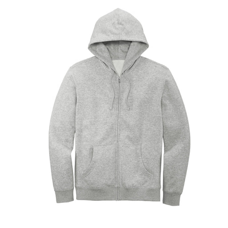 The LLES Rise | Light Heather Grey Full-Zip Hoodie