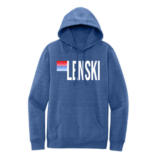 The LLES Stripes | Adult Royal Frost Hoodie