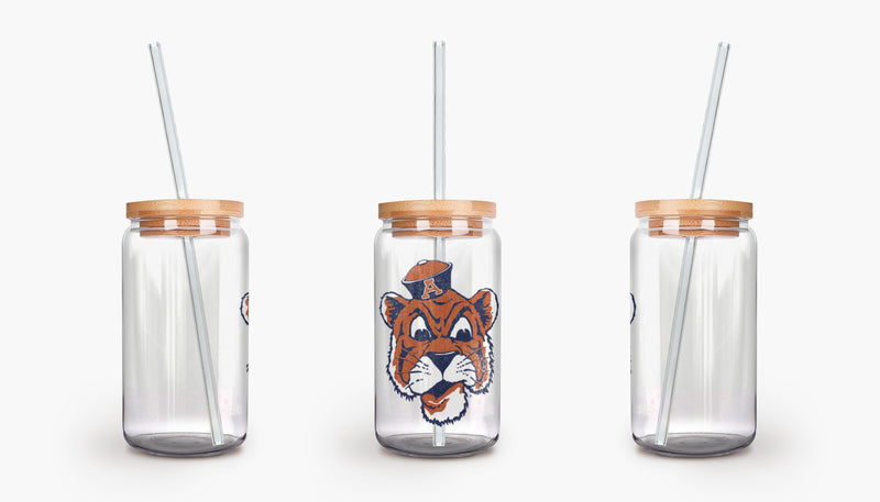 The Big Beanie Tiger | Soda Can Glass