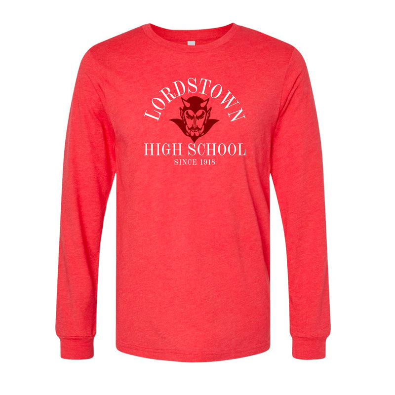 The Lordstown Arch | Heather Red Long Sleeve Tee