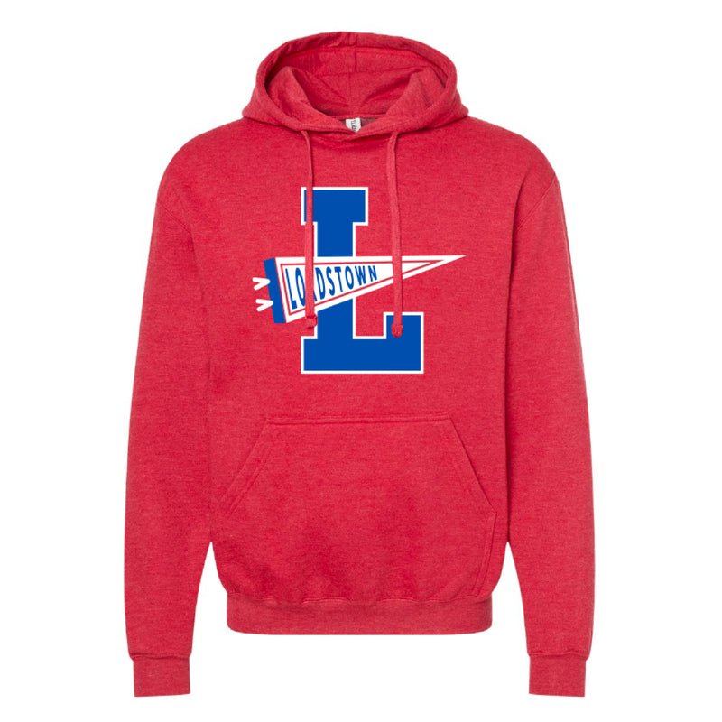 The Lordstown Pennant | Heather Red Hoodie