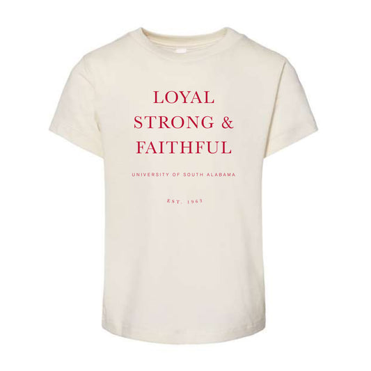 The Loyal, Strong & Faithful | Toddler Natural Tee