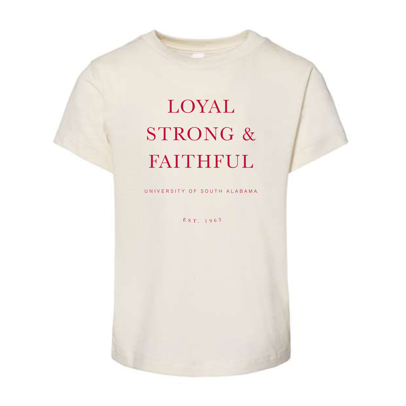 The Loyal, Strong & Faithful | Toddler Natural Tee