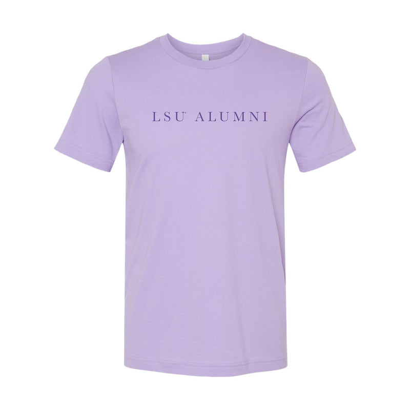 The LSU Alumni Serif | Dark Lavender Tee