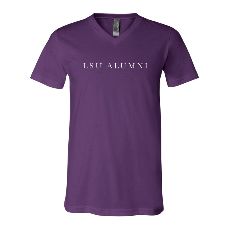 The LSU Alumni Serif | Team Purple V-Neck Tee