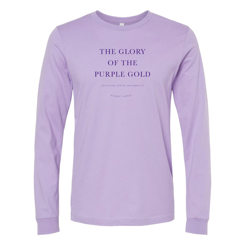 The LSU Fight Song | Dark Lavender Long Sleeve