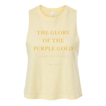 The LSU Fight Song | Heather French Vanilla Racerback Tank