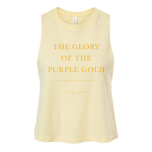The LSU Fight Song | Heather French Vanilla Racerback Tank