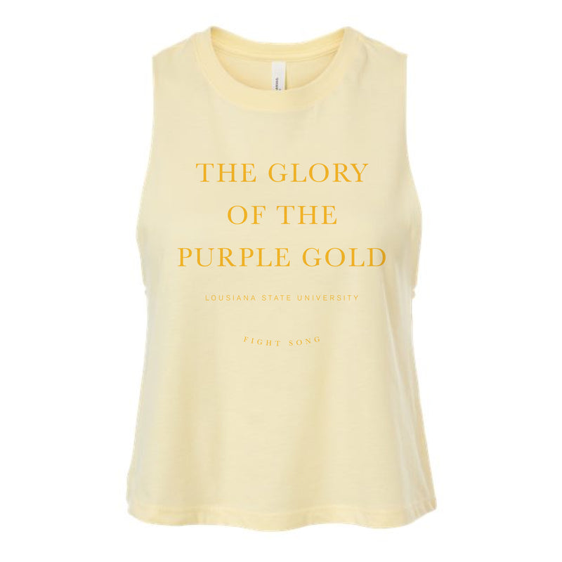 The LSU Fight Song | Heather French Vanilla Racerback Tank