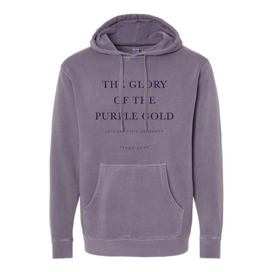 The LSU Fight Song | Pigment Plum Hoodie