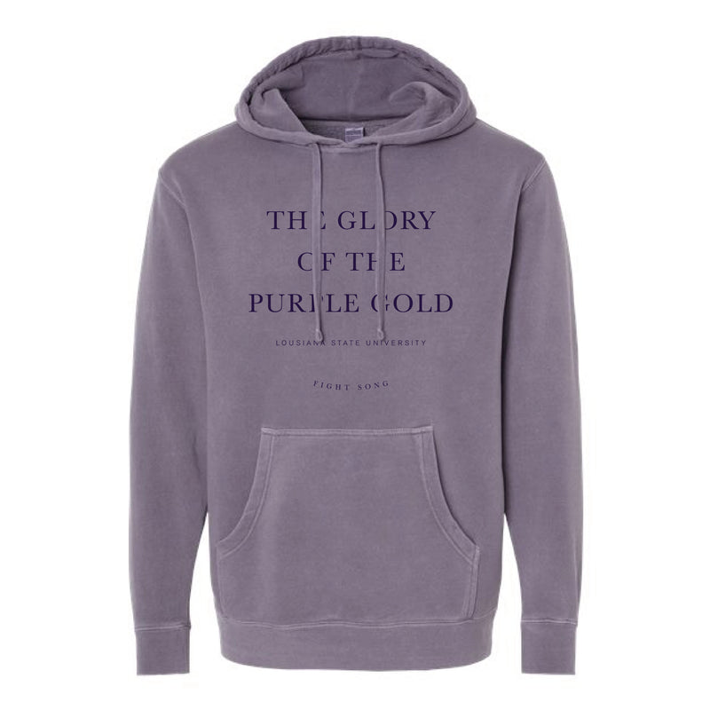 The LSU Fight Song | Pigment Plum Hoodie
