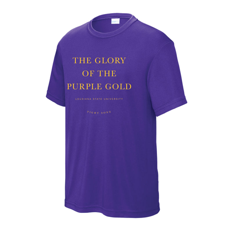 The LSU Fight Song | Youth Purple Performance Tee