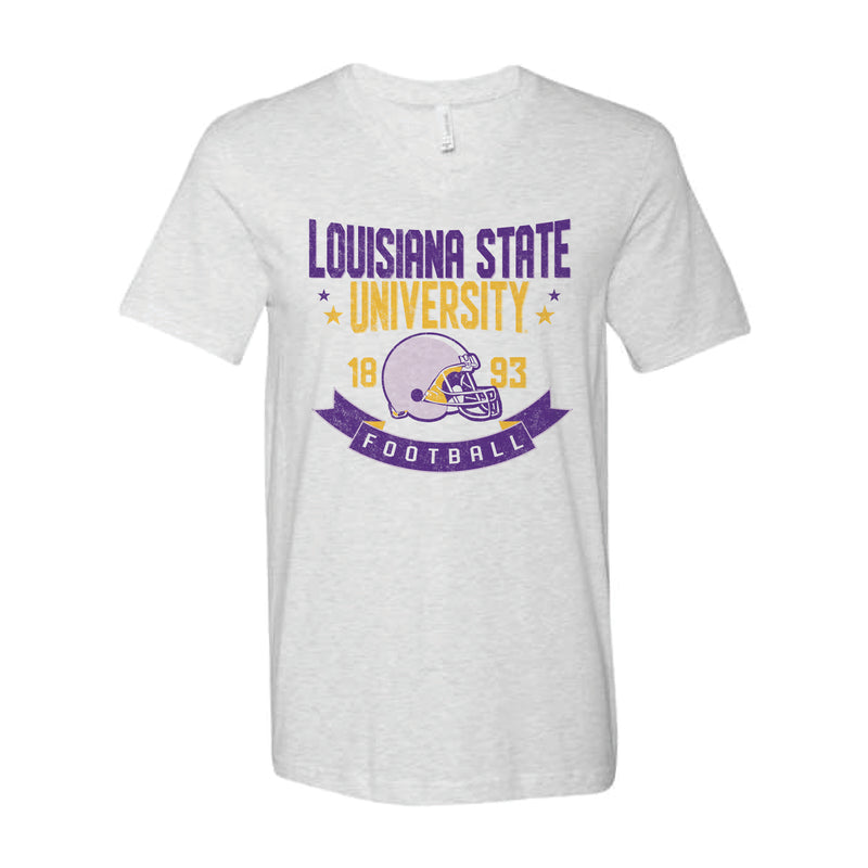 The LSU Football EST | Ash V-Neck Tee