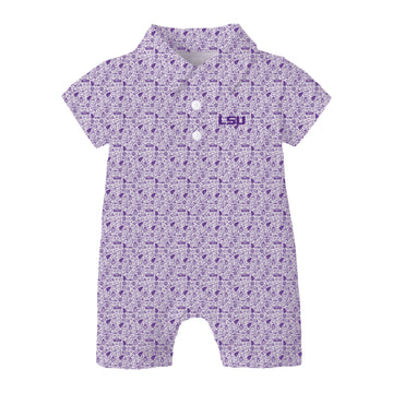 The James Romper LSU | Toddler Purple