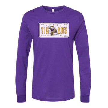 The LSU License Plate | Team Purple Long Sleeve
