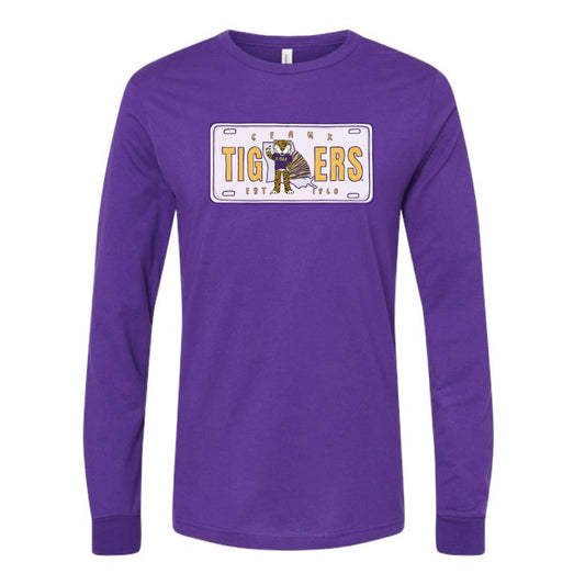 The LSU License Plate | Team Purple Long Sleeve