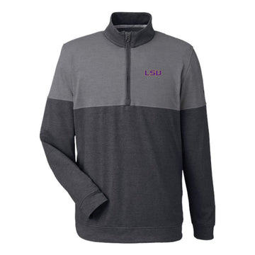 The LSU Logo | Puma Black/Quiet Shade 1/4 Zip Pullover