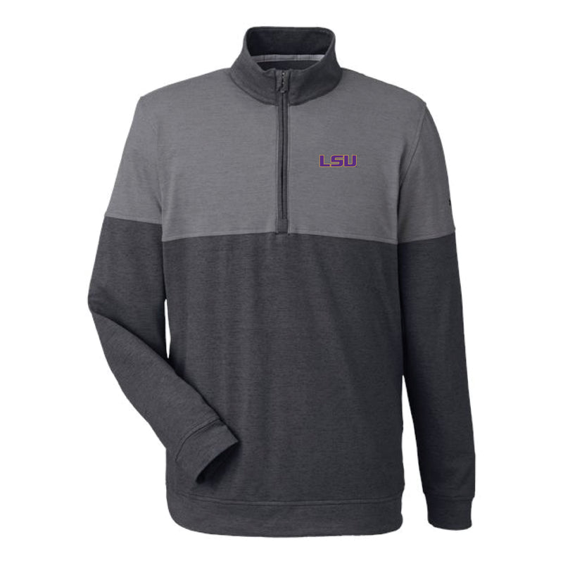The LSU Logo | Puma Black/Quiet Shade 1/4 Zip Pullover