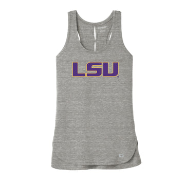The LSU Block | Petrol Heather Grey Tank