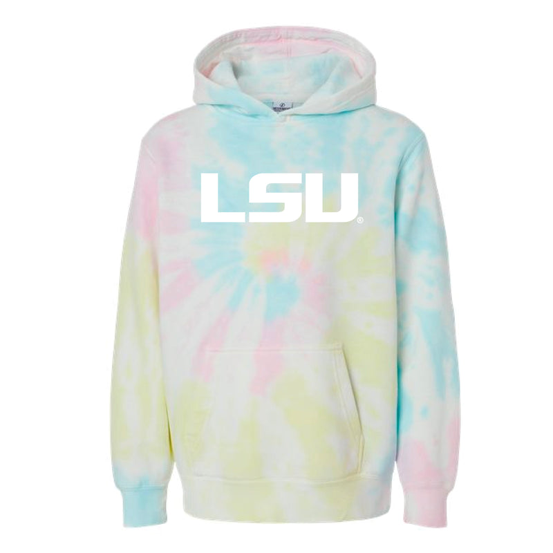 The LSU Logo | Youth Tie Dye Sunset Hoodie