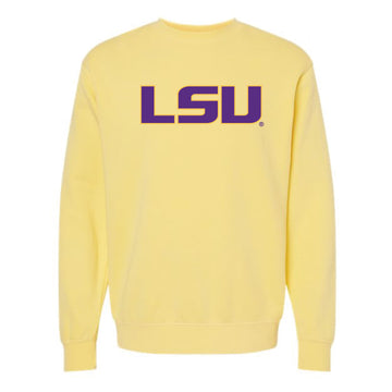 The LSU Logo | Pigment Yellow Sweatshirt
