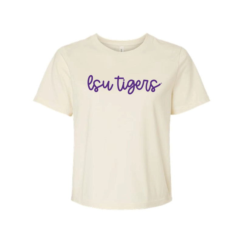 The LSU Tigers Cursive | Natural Tee