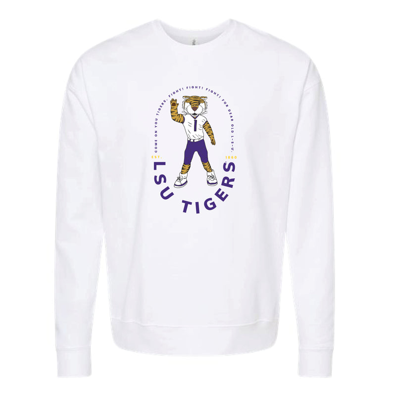 The LSU Tigers Mike | White Sweatshirt