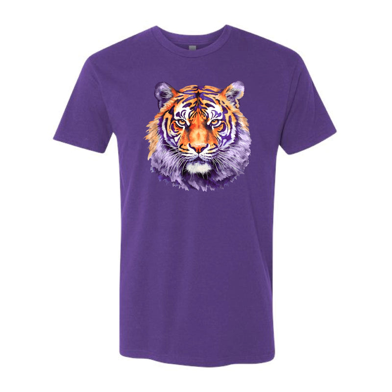 The LSU Watercolor Tigers | Purple Rush Tee