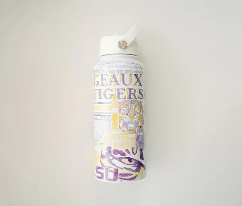 The LSU 32 oz Insulated Water Bottle